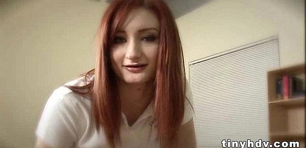  Real amateur redhead teen pussy Violet Monroe 1 91